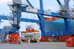 At a port in the northern region (Photo: VietnamPlus)