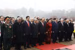 Party, State leaders pay tribute to President Ho Chi Minh on Party’s anniversary