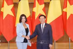 NA Chairman holds talks with Belgian Senate President