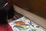 Little artist’s paintings “chase” COVID-19 away 