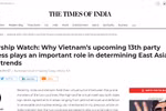 Indian newspaper highlights importance of Vietnam’s 13th party congress 