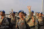 Ceremony held to bid farewell to staff of level-2 field hospital No.3 to South Sudan