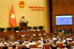 At the NA working session in Hanoi on June 24. (Photo: VNA)
