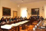 At the working session between the visiting delegation of the Vietnamese National Assembly's Committee for National Defence and Security and the Italian Chamber of Deputies’ Defence Committee. (Photo: VNA)