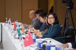 VNA Deputy General Director Doan Thi Tuyet Nhung attends the 53rd meeting of the OANA Executive Board in Moscow on September 15. (Photo: VNA)