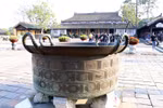 Nguyen-dynasty bronze cauldrons in Hue Imperial Citadel