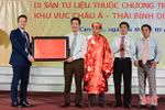 Certificate recognising ancient book as documentary heritage granted