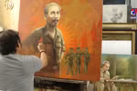 Painter drawing Uncle Ho for more than 40 years