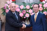 State leader receives high-ranking delegation from Cuba