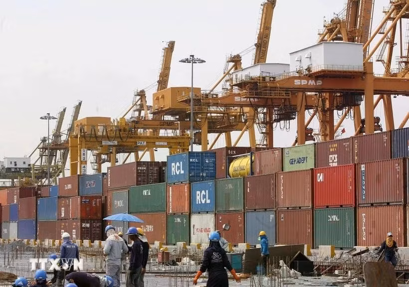 A port in Bangkok, Thailand. (Photo: AFP/VNA)