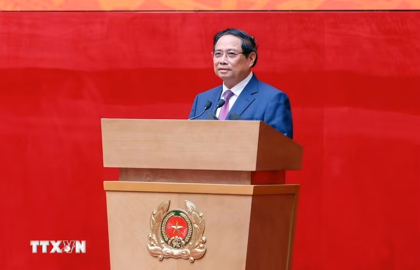 Prime Minister Pham Minh Chinh addresses the conference on September 18. (Photo: VNA)