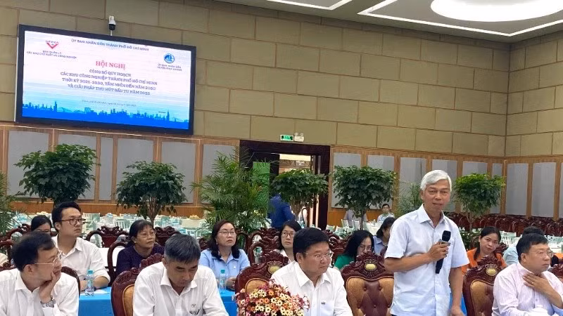 Vice Chairman of the HCM City People’s Committee Vo Van Hoan speaks at the event (Photo: nhandan.vn)