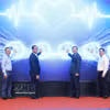 Vietnamese Ambassador to Laos Nguyen Minh Tam (third from right) and officials launch the interventional radiology unit at La Vie International Hospital on September 17. (Photo: VNA)