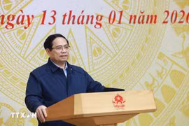 Prime Minister Pham Minh Chinh chairs the 5th meeting of the Central Steering Committee on Housing Policy and the Real Estate Market in Hanoi on January 13, 2026. Photo: VNA