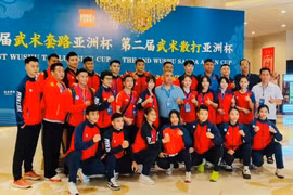 Vietnam's Wushu team ranks third at the 2025 Wushu Taolu Asian Cup. Photo: thethaovanhoa.vn