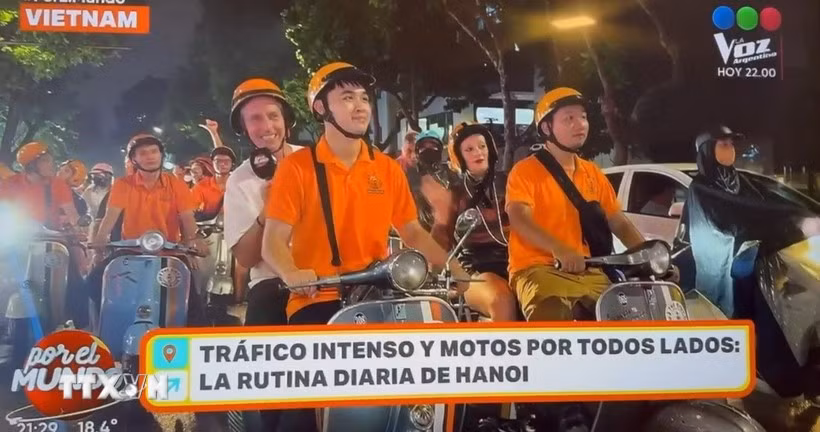 Screenshot from a feature report on Vietnam. (Photo:VNA) 
