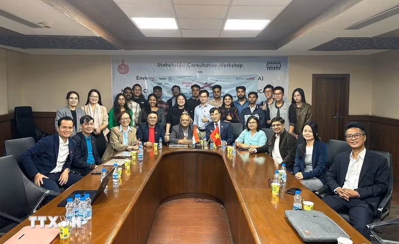 Participants in the Vietnam–India Innovation Gateway Bootcamp (Photo: VNA)