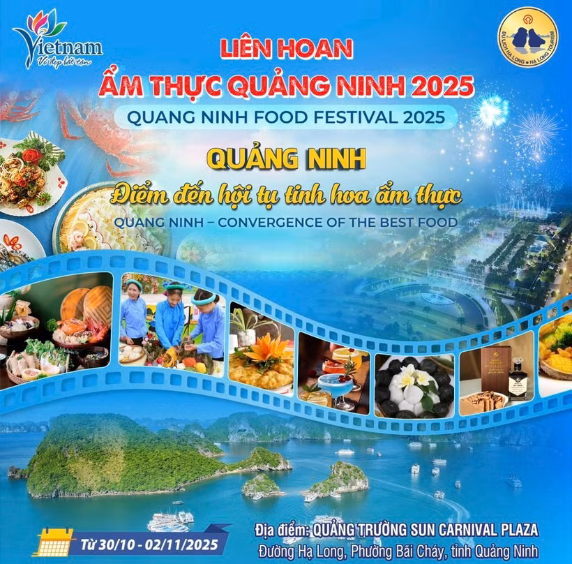 The Quang Ninh Food Festival 2025 is scheduled to take place from October 30 to November 2.