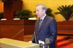 Party General Secretary To Lam speaks at the national conference on the dissemination and implementation of the Politburo resolutions in Hanoi on September 16. (Photo: VNA)