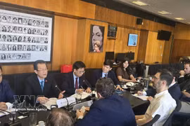 The CPV delegation works with the Workers' Party of Brazil (PT). (Photo: VNA)