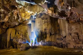 The cave, Thang (Victory) Cave, is named after a local resident who first identified its location. (Photo: Published by VNA)