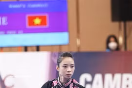 Former world champion Duong Thuy Vi will take part in the Wushu Taolu World Cup 2026 this week in Haikou city, Hainan province, China. (Photo: VNA)