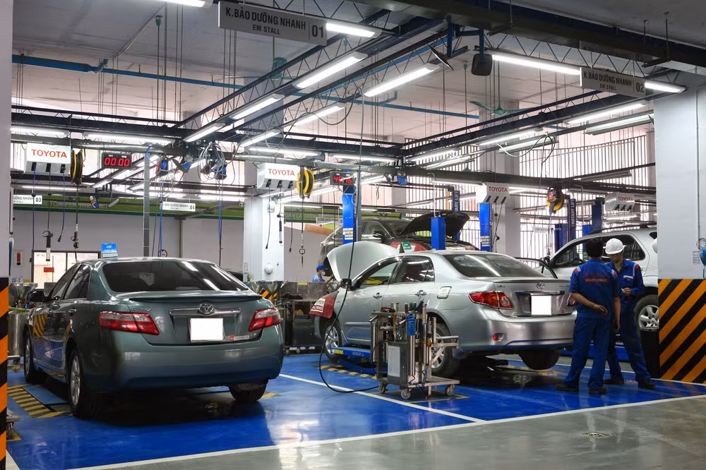 Toyota provides training facilities with technical equipment ảnh 1 Toyota provides training facilities with technical equipment ảnh 1