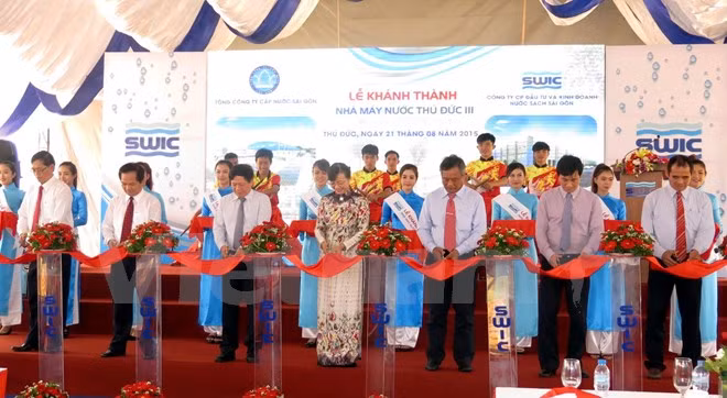 HCM City expanded water plant inaugurated ảnh 1