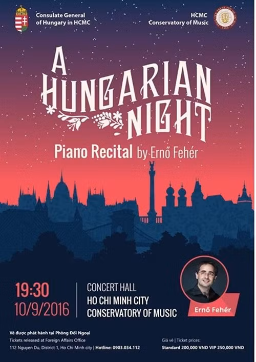 Hungarian pianist to perform at HCM City Conservatory ảnh 1