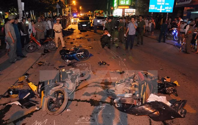 Traffic accidents drop in seven months of 2017 ảnh 1