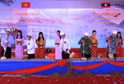 Work starts on training centre for Lao science officials ảnh 1 Work starts on training centre for Lao science officials ảnh 1