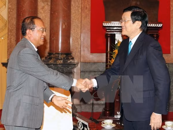 President Truong Tan Sang welcomes Lao Justice Minister ảnh 1 President Truong Tan Sang welcomes Lao Justice Minister ảnh 1