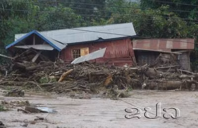 Torrential rains lead to serious flooding in Laos ảnh 1