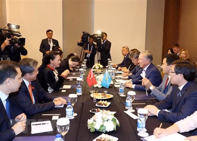 Top legislator meets Kazakh lower house chairman in Turkey ảnh 1 Top legislator meets Kazakh lower house chairman in Turkey ảnh 1