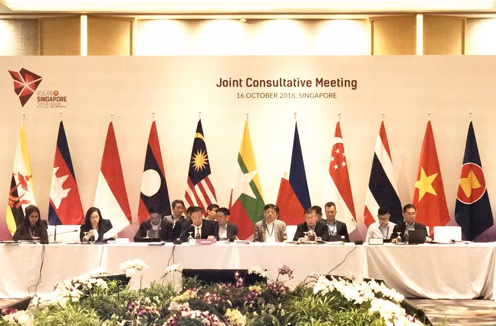 ASEAN holds Joint Consultative Meeting to prepare for 33rd Summit ảnh 1