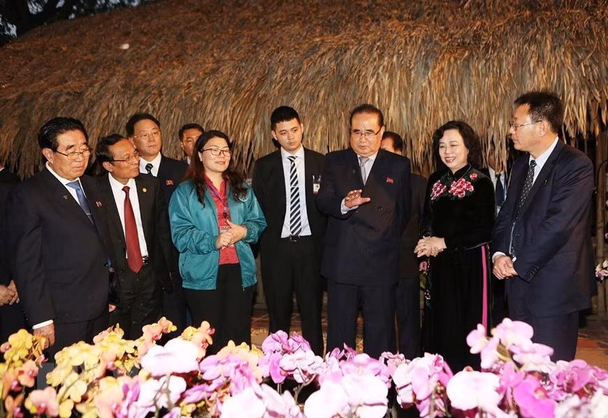DPRK delegation visits Dan Hoai Co-operative ảnh 2