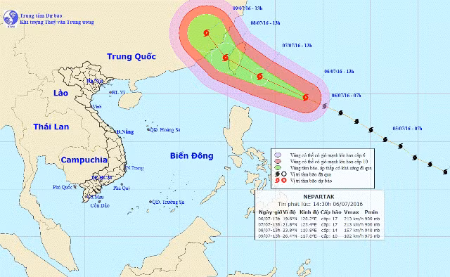 Super typhoon Nepartak to affect Vietnamese waters ảnh 1