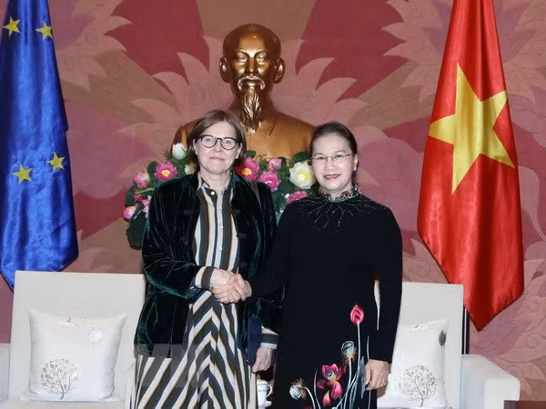 NA Chairwoman meets with EP Vice President in Hanoi ảnh 1