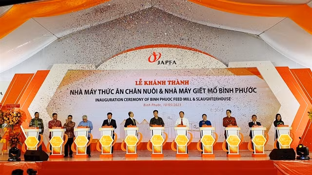 Japfa Vietnam inaugurates animal feed mill and slaughterhouse in Binh Phuoc ảnh 1