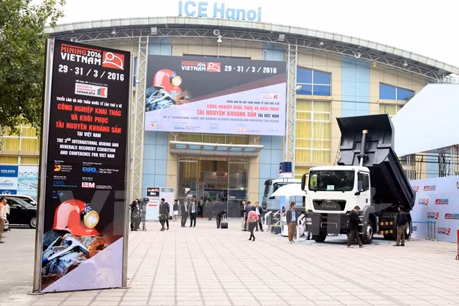 Int’l mining exhibition opens in Hanoi ảnh 1 Int’l mining exhibition opens in Hanoi ảnh 1