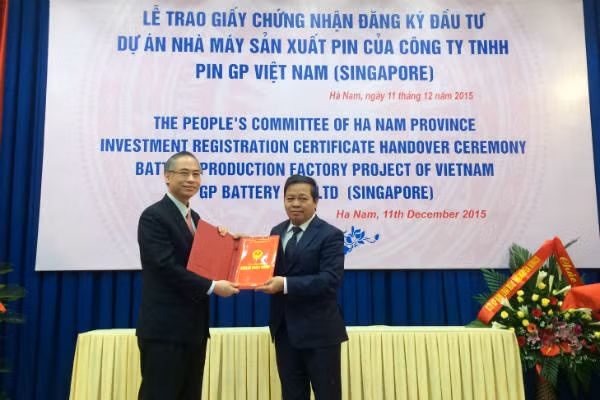Ha Nam gives 6-mln-USD battery project investment approval ảnh 1