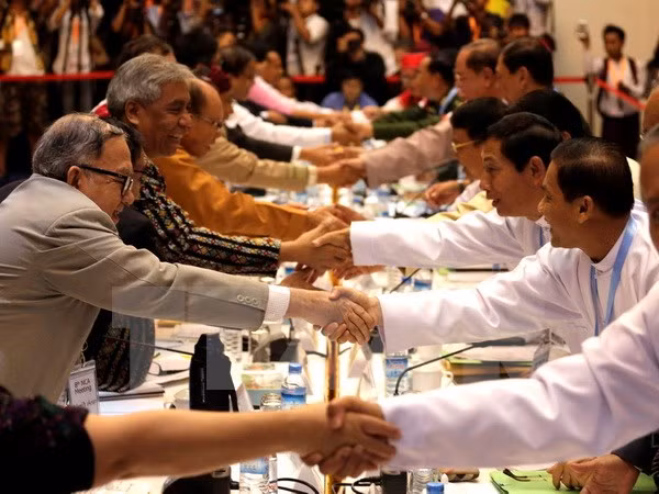 Myanmar government, armed groups agree on post-ceasefire steps ảnh 1
