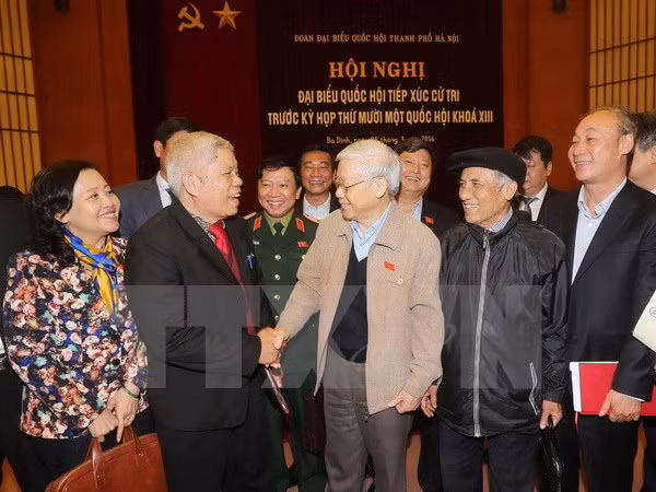 Party Chief meets with Hanoi voters ảnh 1