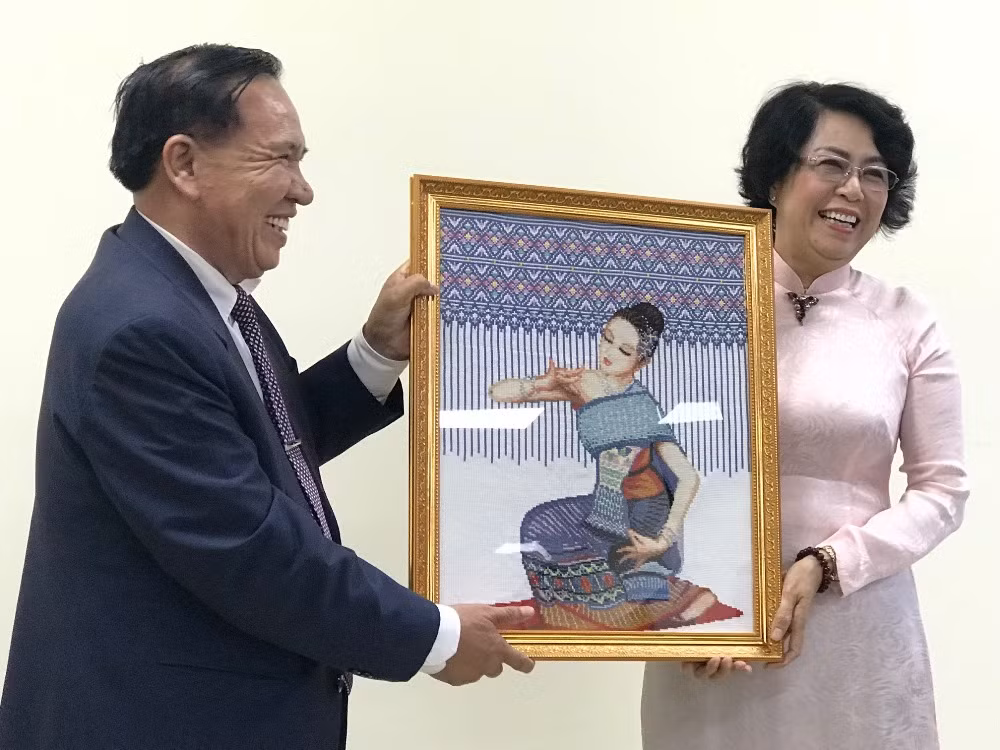 Ho Chi Minh City, Vientiane share experience in front work ảnh 1