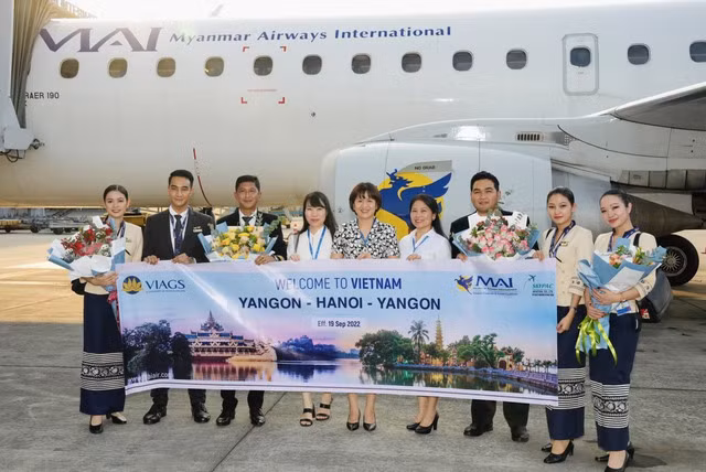 Myanmar Airways International launches first flight to Noi Bai ảnh 2 Myanmar Airways International launches first flight to Noi Bai ảnh 2