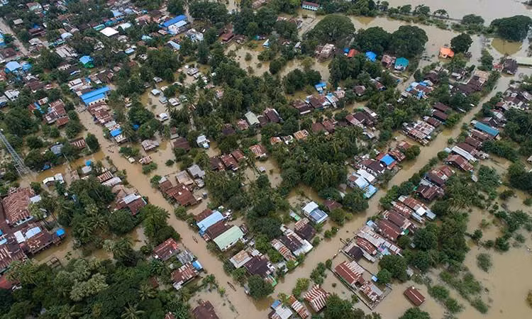 Myanmar: tens of thousands displaced by floods ảnh 1 Myanmar: tens of thousands displaced by floods ảnh 1
