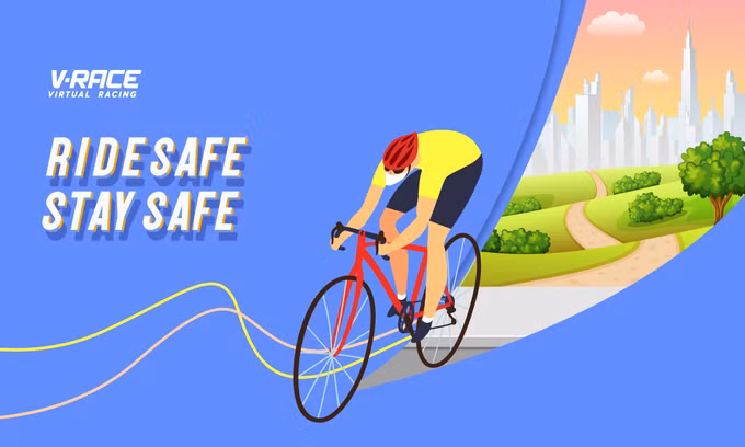 First-ever virtual cycling race held on V-race platform ảnh 1