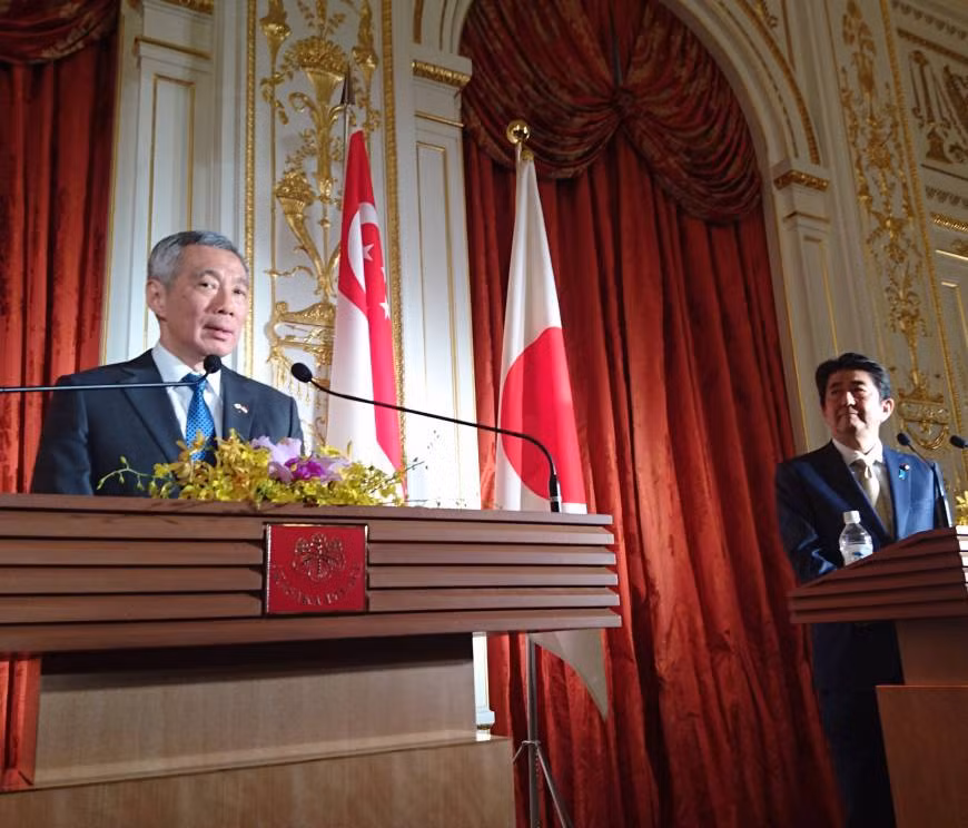 Singaporean, Japanese leaders agree on TPP, East Sea ảnh 1 Singaporean, Japanese leaders agree on TPP, East Sea ảnh 1