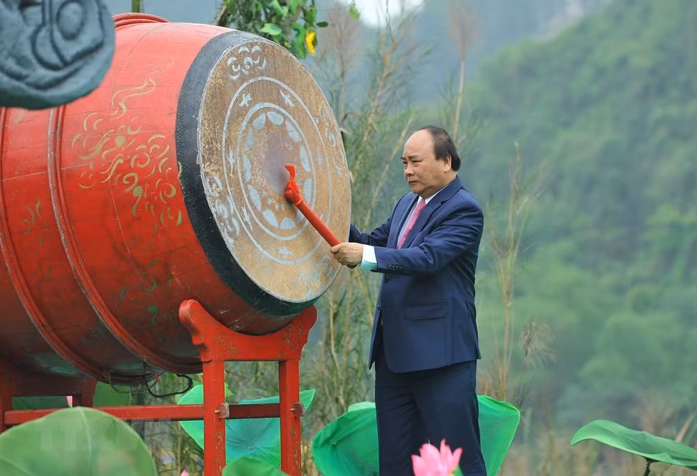 PM drums to kick off Trang An Festival 2018 ảnh 1 PM drums to kick off Trang An Festival 2018 ảnh 1