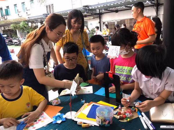 Japanese cultural event for children underway in Hanoi ảnh 1